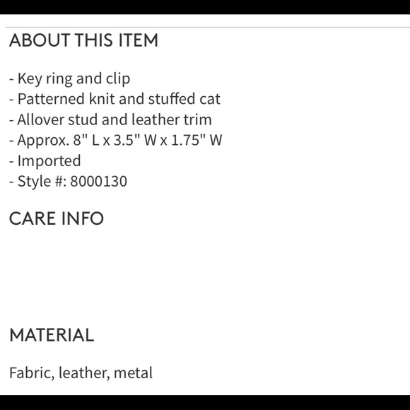 Burberry rufus kitty Key charm NEW - Picture 5 of 5